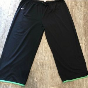 Under armour womens crop pants black high rise XL